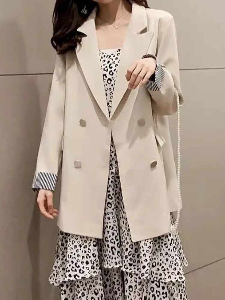 Black Suit Coat Women's 2023 Spring Autumn Edition Korean Versatile British Style Design Sense Slim Women's Suit Women Clothing