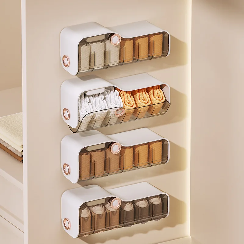 

Sock Organizer Box Household Underwear Panties Multi-Compartment Home Clothing Storage Boxes Drawer Type Organization