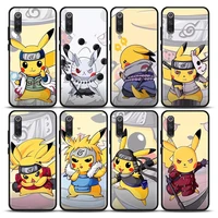 pikachu is who n naruto phone case for xiaomi mi 9 9t se mi 10t 10s mia2 lite cc9 pro note 10 pro 5g soft silicone