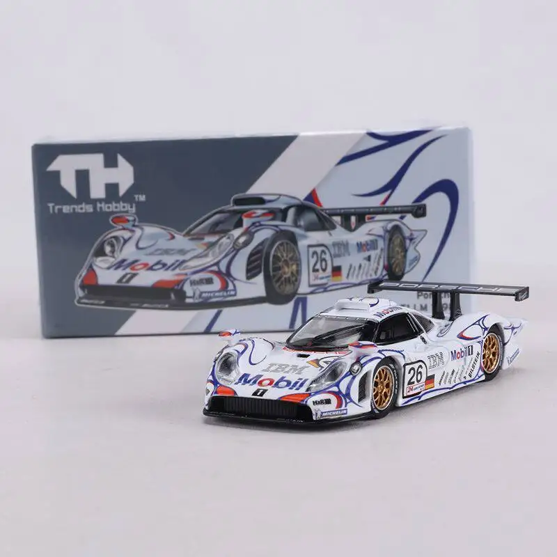 Фото Масштабная модель автомобиля 911 GT1 Le Mans 24-Hour Endurance Racing из литого металла, 1:64 №1