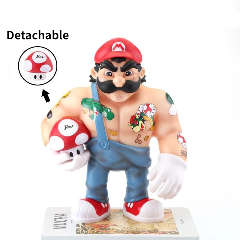 

Super Mario PVC Action Toy Figure Strong Mario Model Cartoon Dolls Desktop Decoration Classic Game Dolls Kids Toys X-mas Gifts