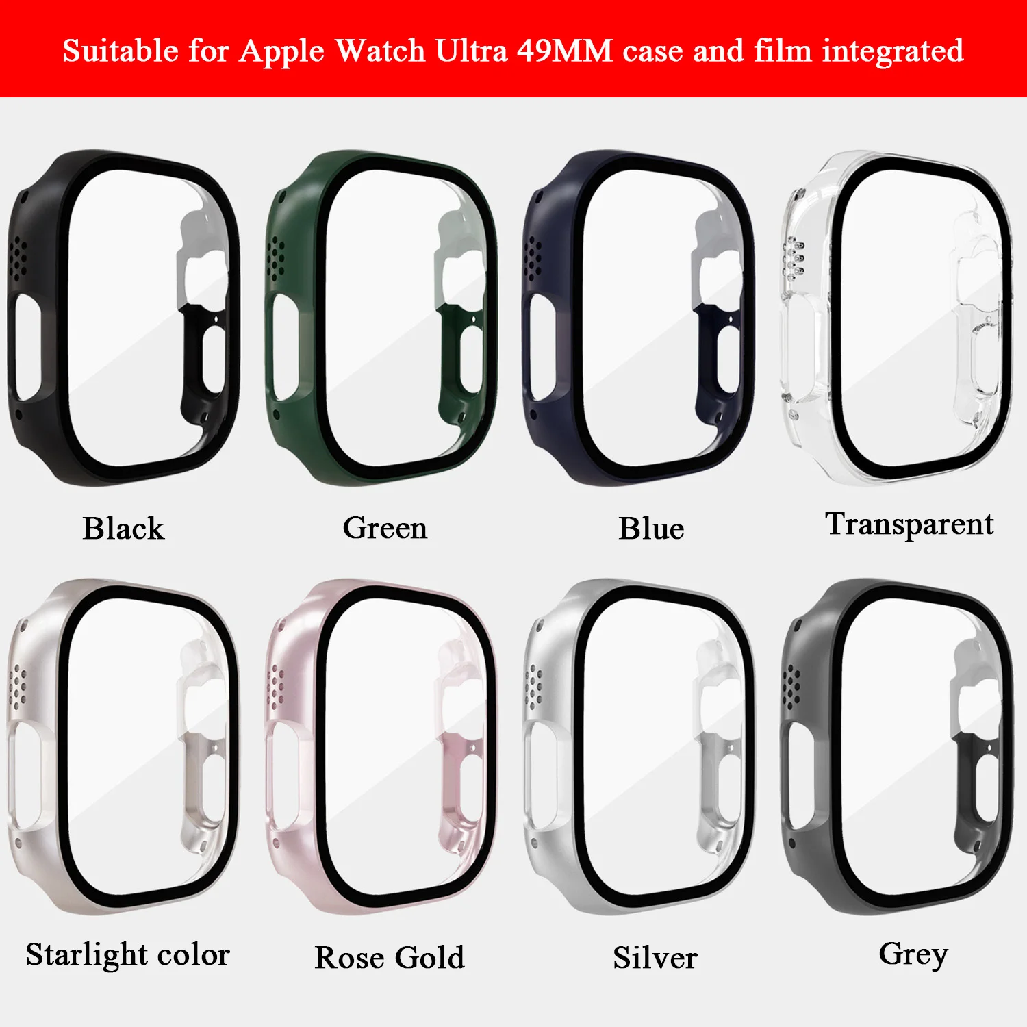Silicone Soft Cover for Apple Watch Ultra 49MM Protection Case Smartwatch Anti-Drop Bumper Shell Frame for Iwatch Accessories