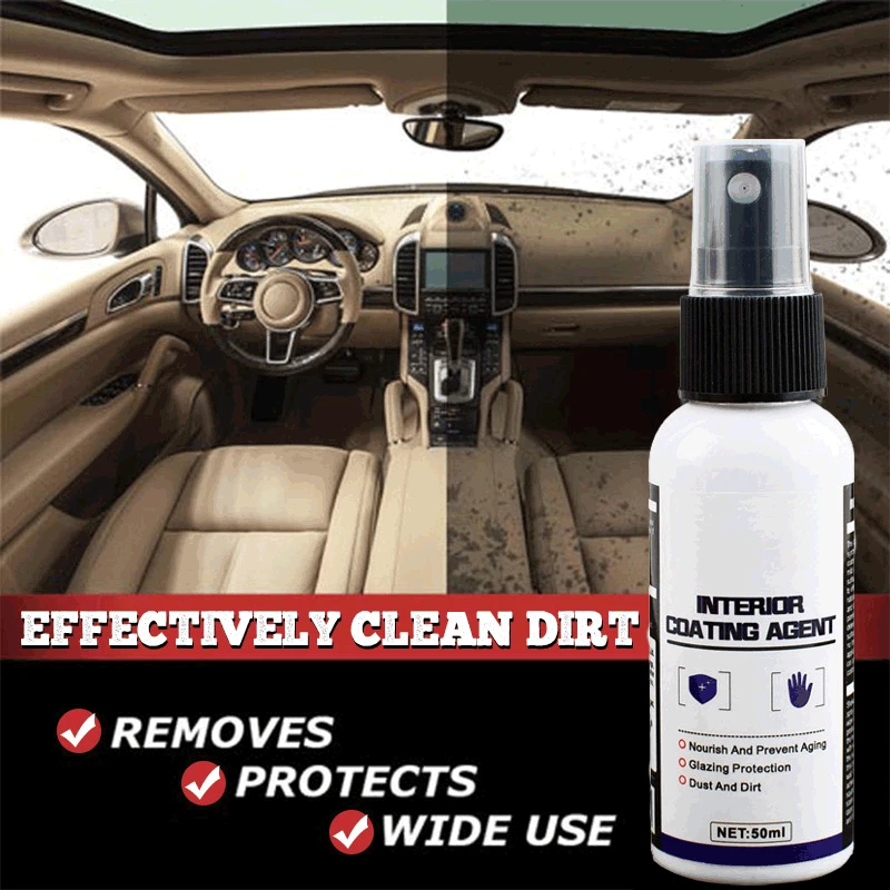 

Car Interior Cleaning Agent Anti-aging Ceiling Cleaner Leather Flannel Water-free Cleaning All Purpose Car Upholstery Cleaner