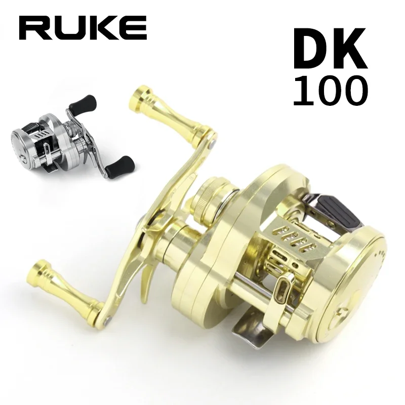 Рыболовная катушка RUKE Литое барабанное колесо Максимальное сопротивление 5 кг