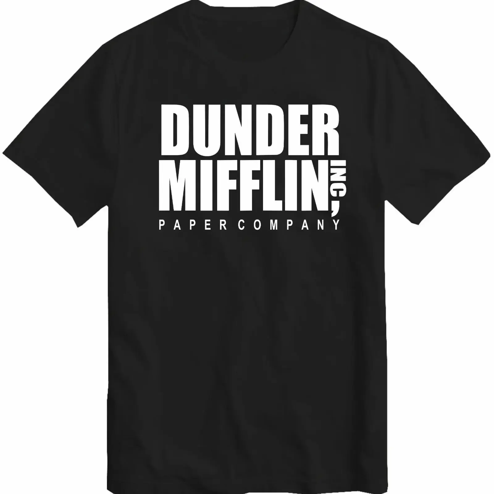 Фото Футболка Dunder Mifflin Paper Company Top Inc. с винтажным принтом, в стиле американского офисного сериала, универсальная, унисекс, дизайнерская одежда №1