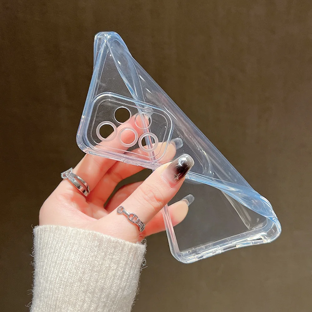 Clear TPU Phone Case For Samsung S24 Ultra A55 A54 5G Funda S23 S22 S21 A52S A53 A33 A35 A34 A71 A73 A05S A03S A72 Bumper Cover