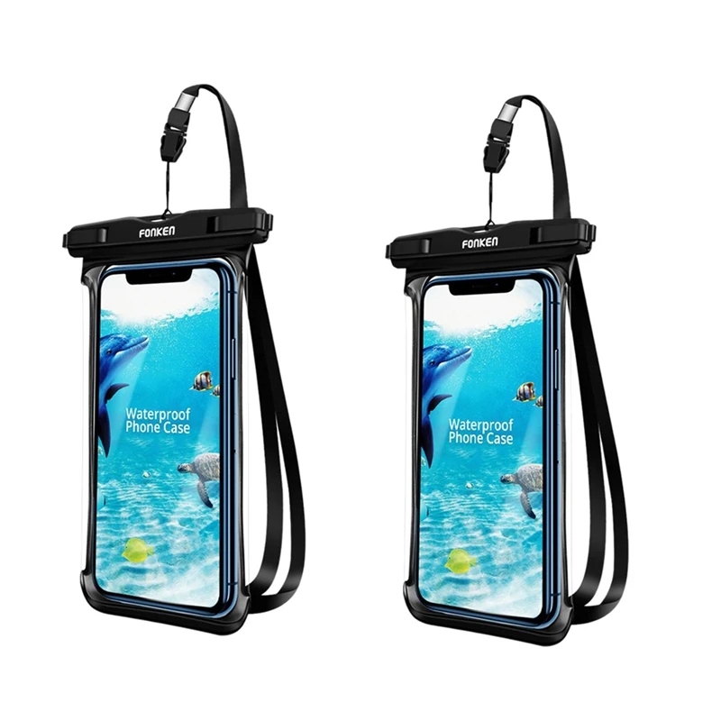 

4X FONKEN Full View Waterproof Case For Phone Underwater Snow Rainforest Transparent Dry Bag Swimming Pouch