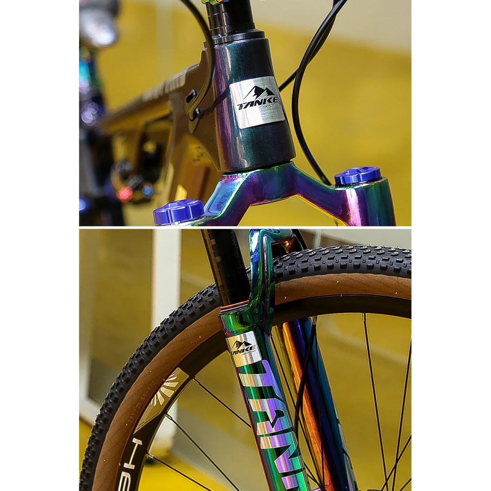 TANKE Велосипедная Голова Значок Наклейка MTB Складная Дорожная Вилка Для Горного