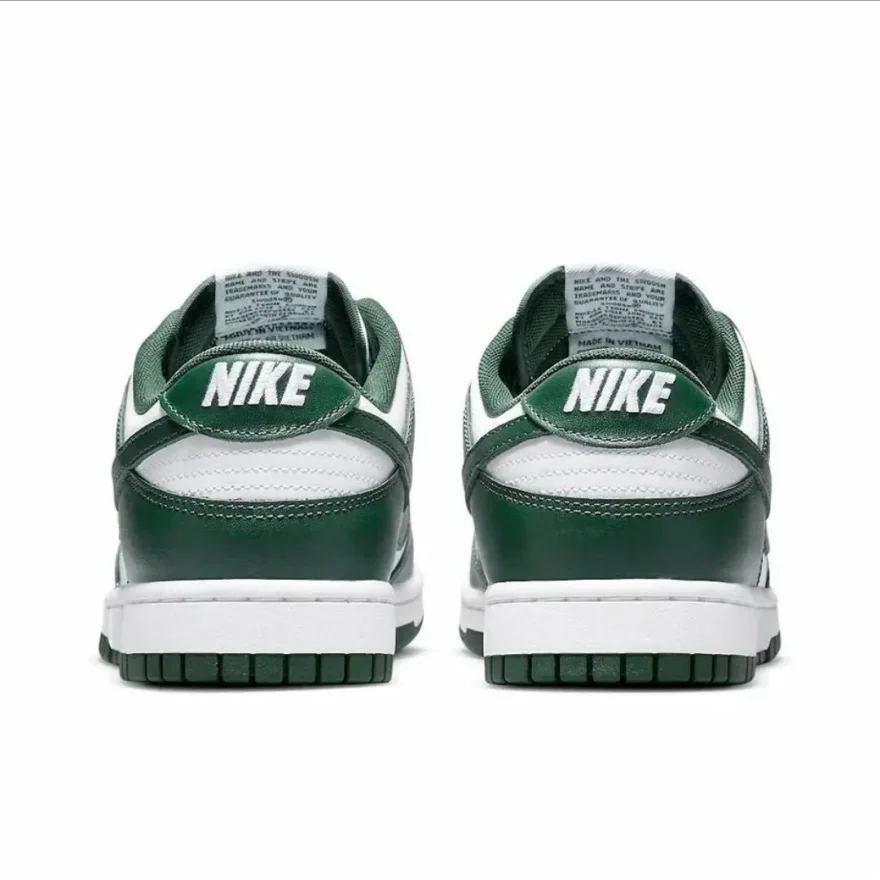 Классические туфли Nike Dunk из коровьей кожи с низким верхом в стиле ретро Varsity Green