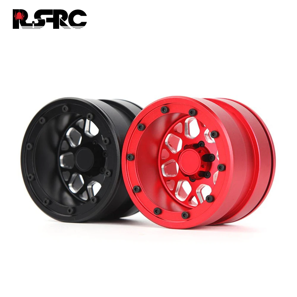 RS-RC Metal 2.2 Beadlock Wheel Rim 5 Spokes Hub for 1/10 RC Rock Crawler Axial SCX10 90046 RR10 Wraith TRAXXAS TRX4 enlarge