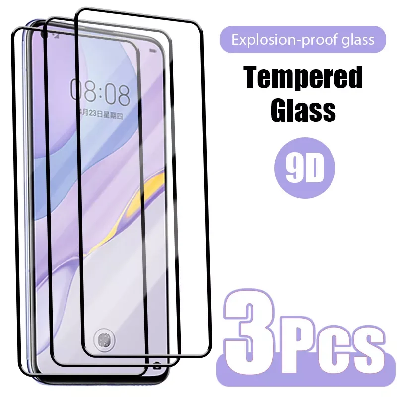 

3PCS 9D screen protector for Huawei 8 7 6 SE 7i 5T 5G tempered glass for Huawei Y9a Y7a Y9S Y8S Y8p Y7p Y6p Y5p glass