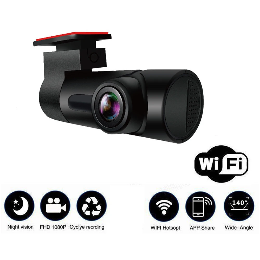 

1080P Full HD Vehicle Camera Car DVR Dash Cam WiFi Dash Camera Auto 24H Parking Monitor Motion Detector G-sensor Night Vision