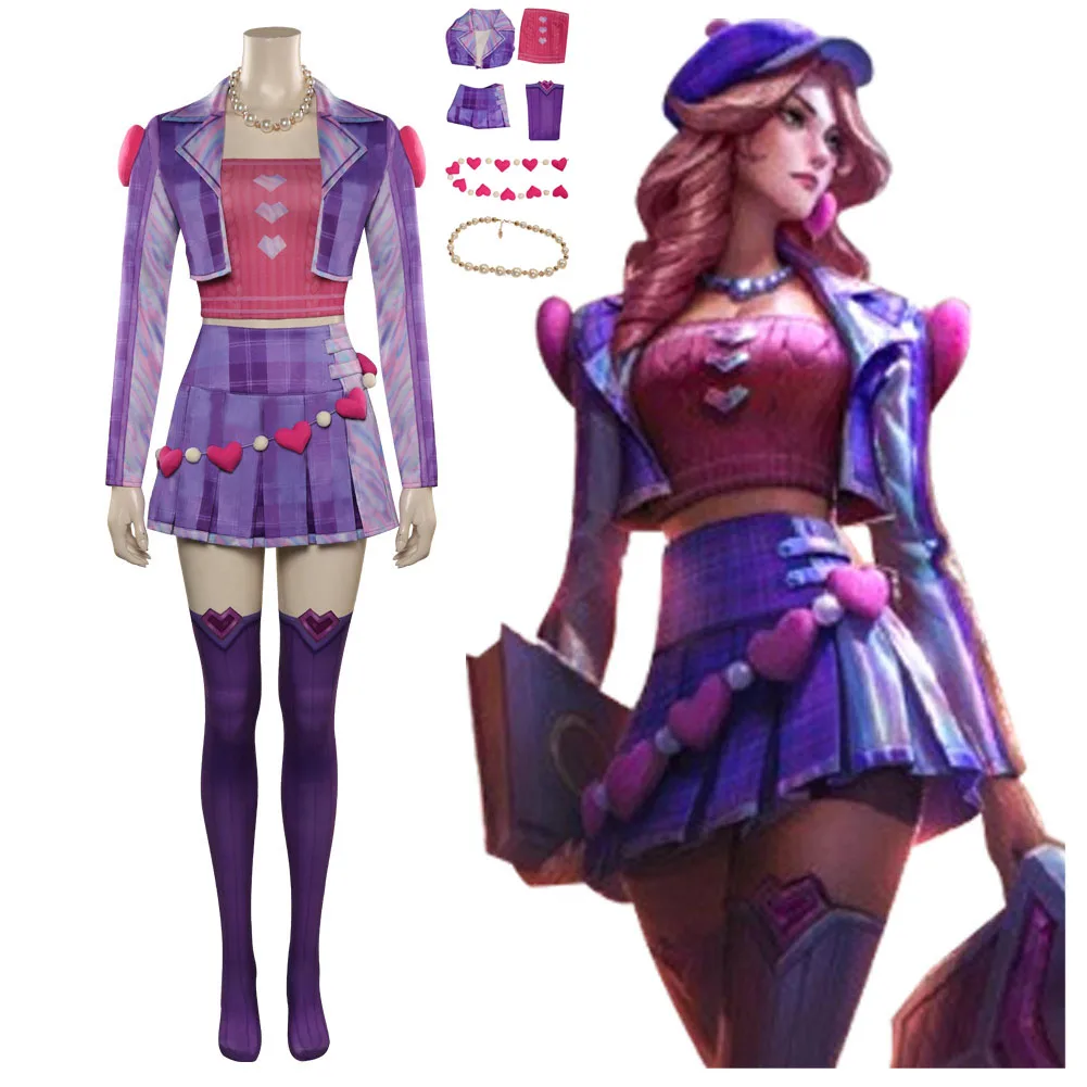 

Arcane: Game Caitlyn Kiramman The Sheriff Of Piltover Cosplay Costume Dress Outfits Halloween Carnival Suit FOR Adult Women Girl