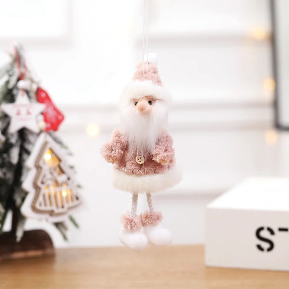 

Mini Hanging Stuff Animal Plush Toy Santa Claus Xmas Party Adornment Elder Water Table Toys