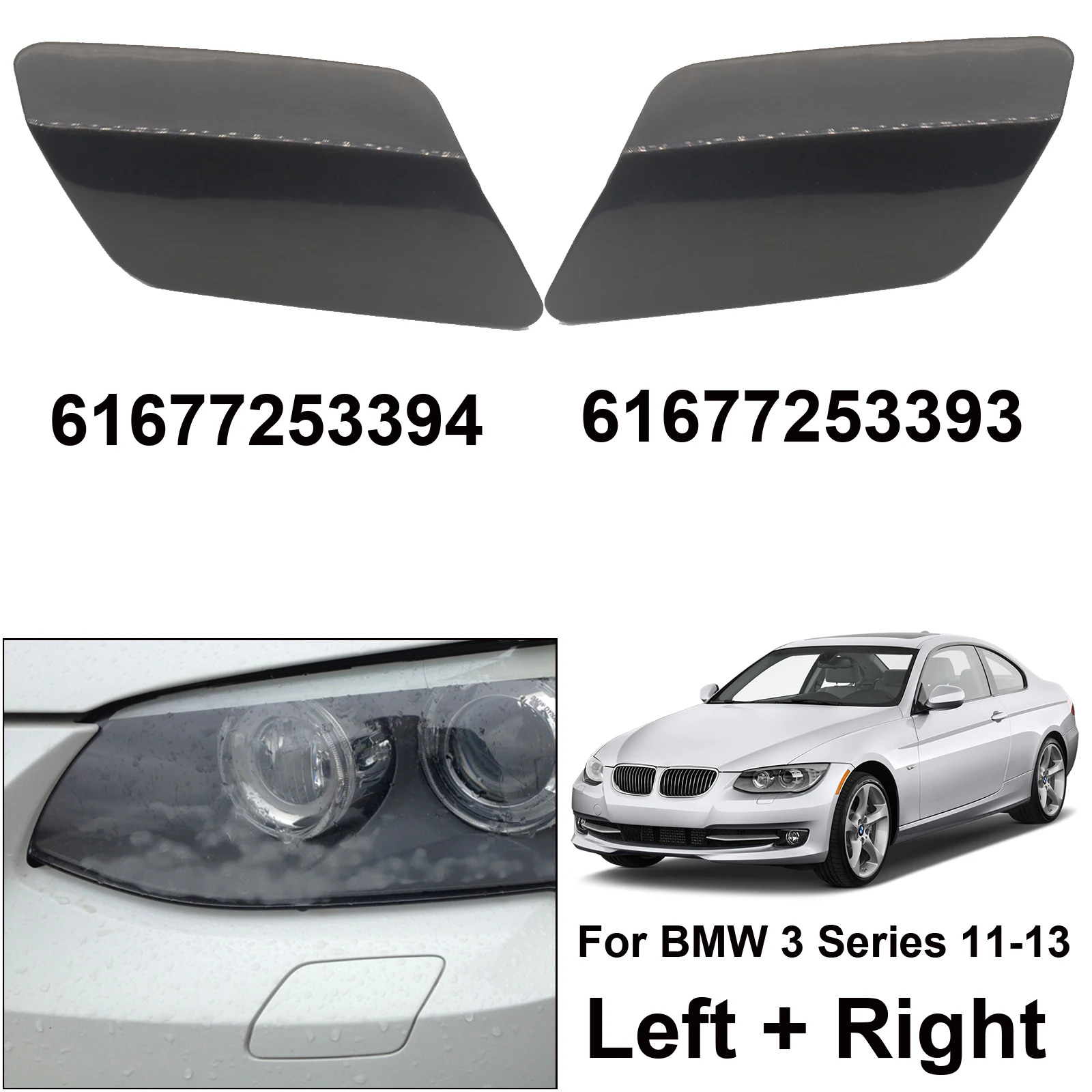 

Насадка для омывателя переднего бампера, насадка для BMW 3 Series Coupe E92 E93 328i 335i 335is 2 Door 61677253393 61677253394