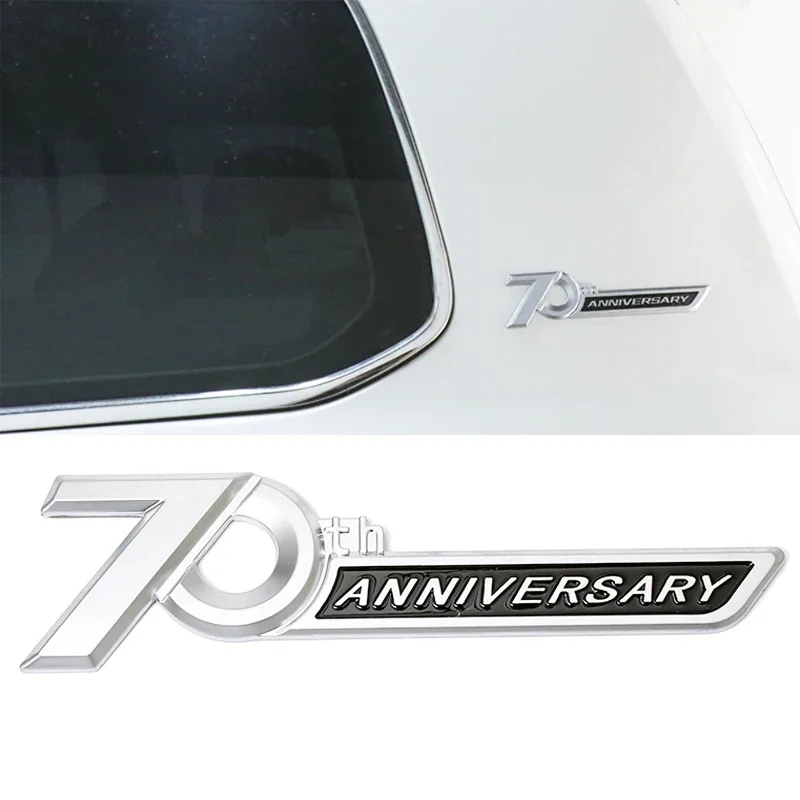 Для Toyota Land Cruiser LC300 LC200 FJ200 2016-2022 боковая эмблема 70-я годовщина 3D хромированная