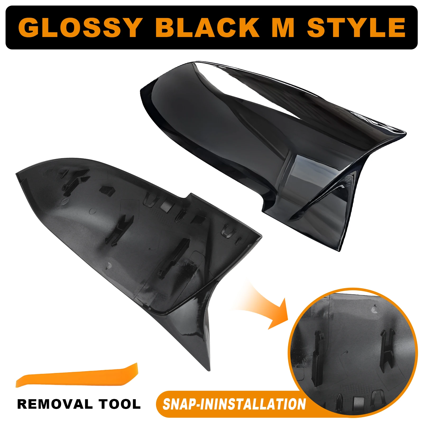 Для BMW F20 F21 F22 F23 F30 F32 F33 F36 F87 M2 X1 Крышка зеркала заднего вида на дверь внешнего