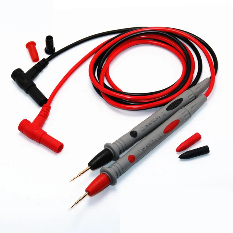 

1Pair Universal Digital 1000V 10A 20A Thin Tip Needle Multimeter Multi Meter Test Lead Probe Wire Pen Cable Multimeter Tester