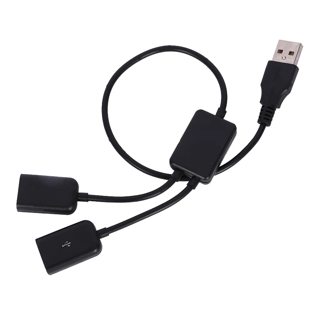 

USB Male To Two USB Female Data Cable 2 In 1 Hubs Practical Multifunctional Extension Splitter USB Converter OTG Adapter