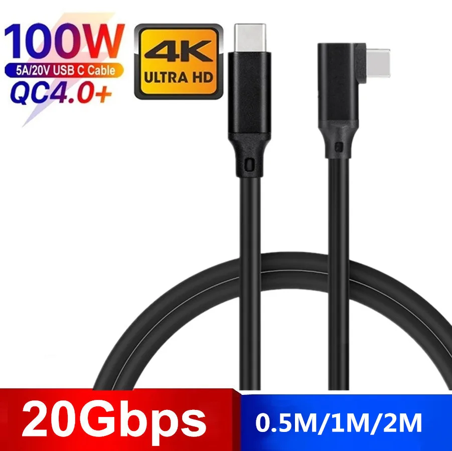 

USB3.2 Gen2 Cable 100W PD USB C Cable 20Gbps For Oculus Quest2 Super Transfer for Acer Dell XPS SSD Computer 4K Video 0.2-2M