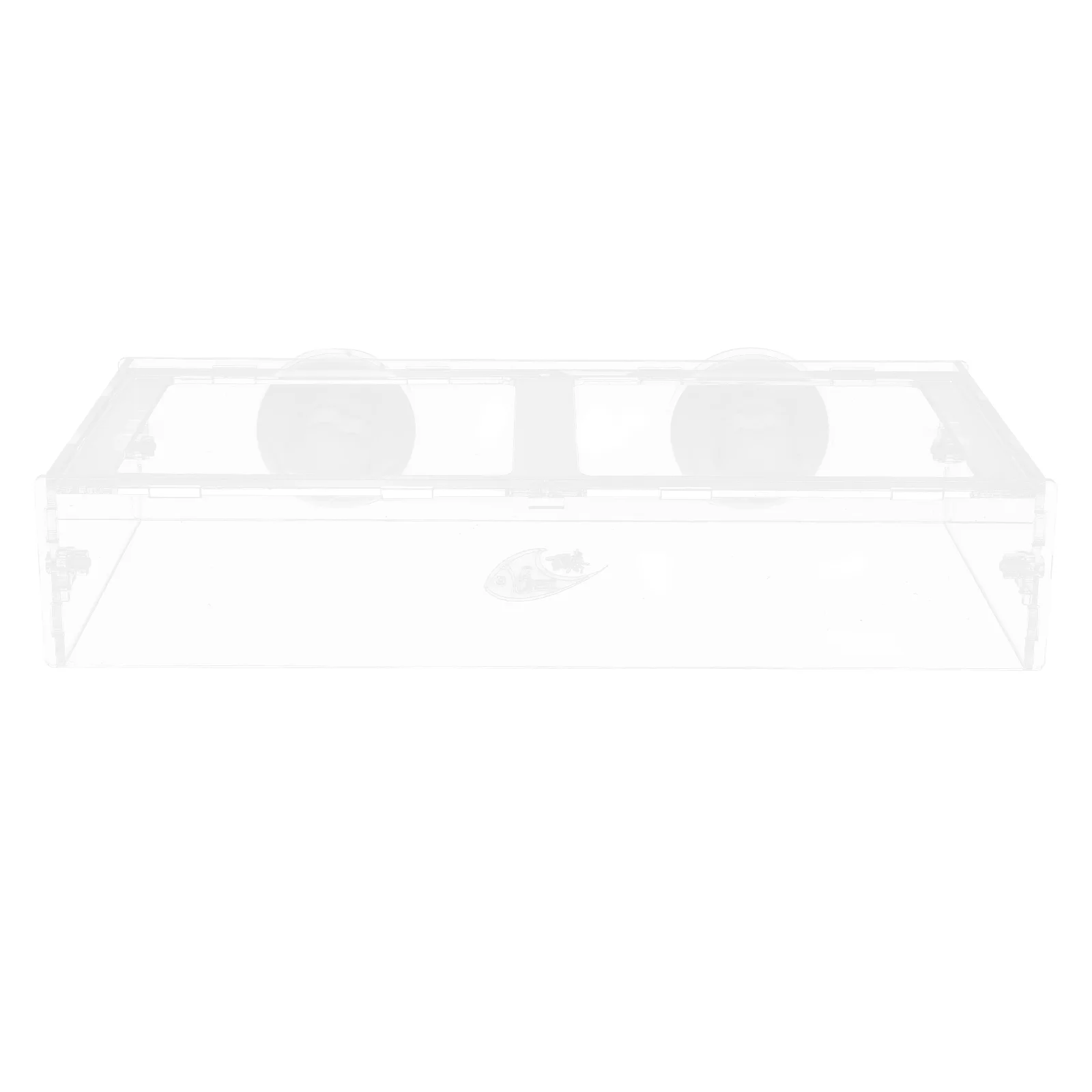 

1pc Fish Feeding Circle Aquarium Suction Cup Fish Feeder Acrylic Container