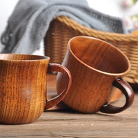 wooden big belly cups handmade natural spruce wood cups beer tea drinkware for kitchen coffee milk water cup kitchen bar