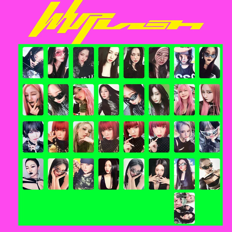 Kpop Idols Winter Giselle 5th Мини-альбом Whiplash Фотокарта 4 шт./компл. Двусторонняя печать