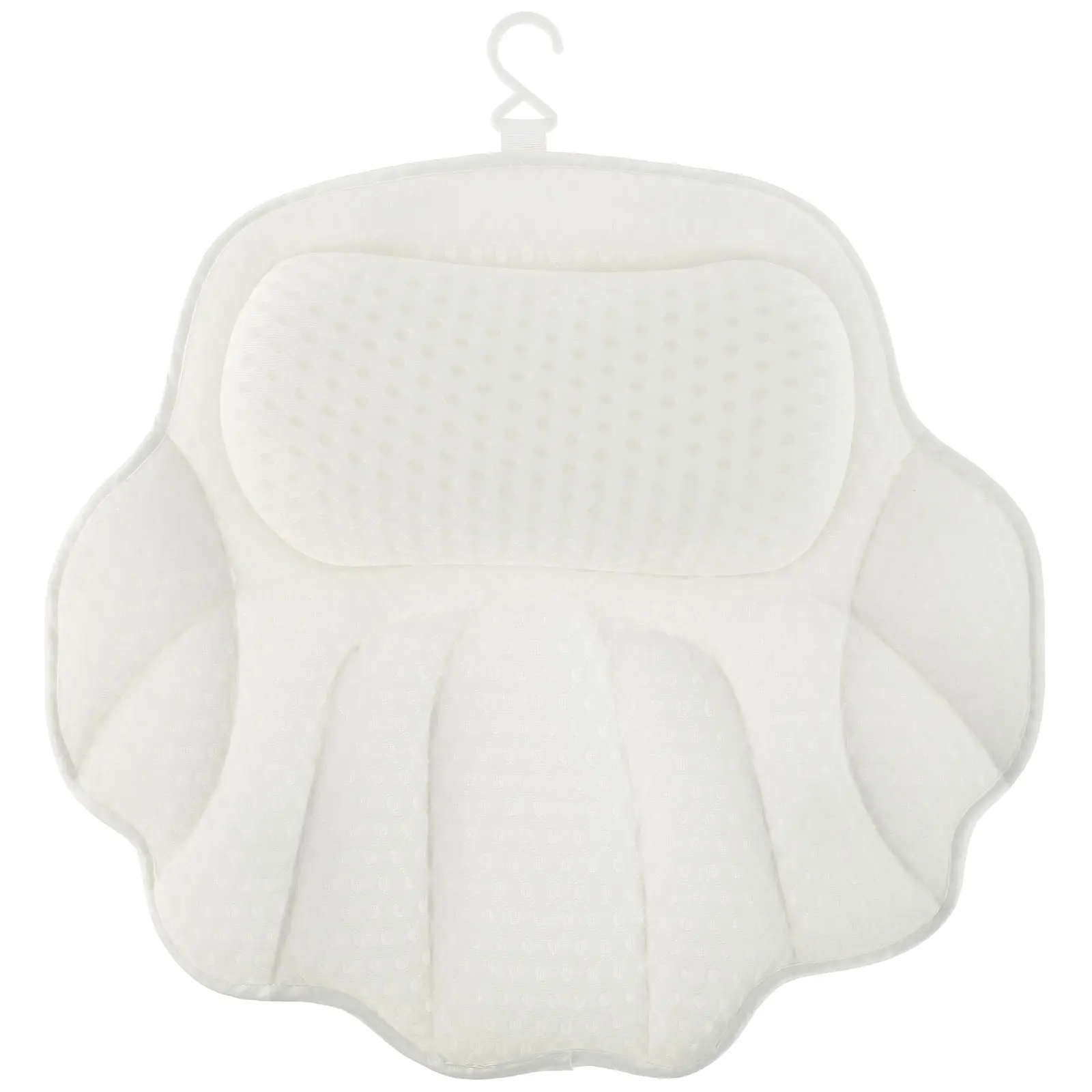 

New Bath Pillow with 6 Powerful Suction Cups 4D Breathable Mesh Bathtub Spa Pillow Ergonomic Bathtub Cushion Soft Bath Tub