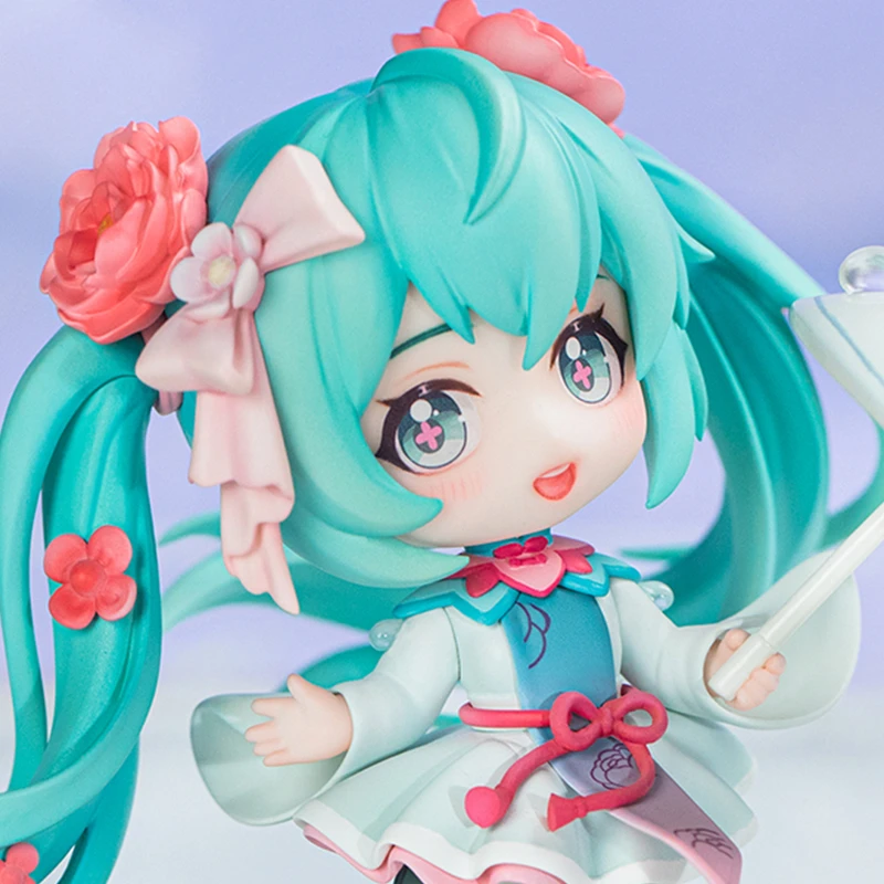 Pre-Sale Vocaloid Hatsune Miku Flower Weaving Rain Run Q Version Figure Model with Bonus Anime Figure Cartoon Model Toy Ornament images - 6