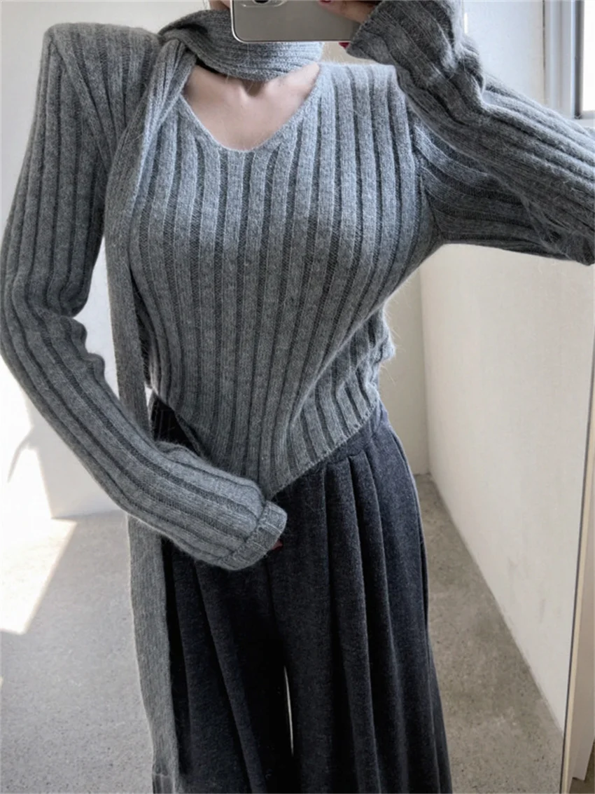 Теплые свитера Alien Kitty вязаная одежда шикарные женские повседневные Пуловеры с