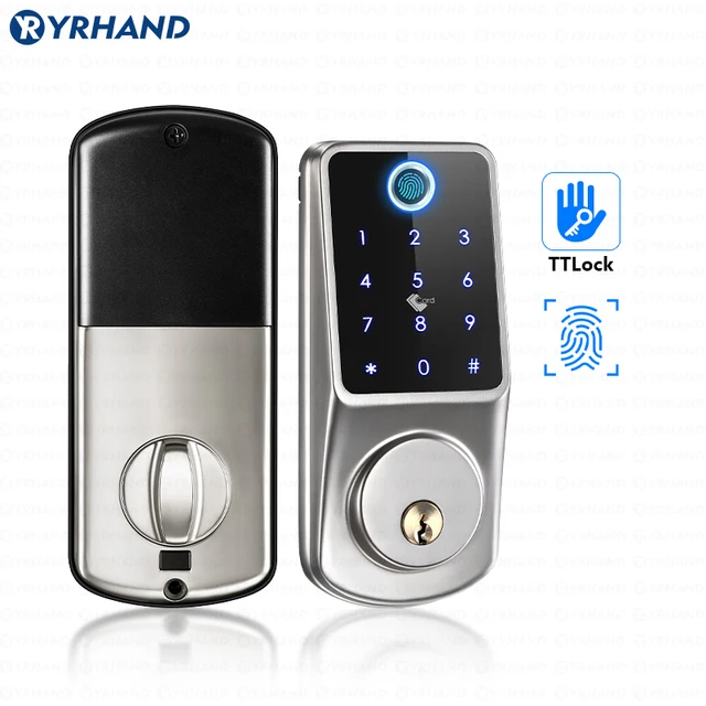 TTlock Wifi Security Smart Fingerprint Digital fechadura eletronica digital Tuya Electronic Portable Smart Deadbolt Locks 1