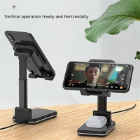 10w wireless charger stand telescopic desktop phone bracket qi wireless charging cell phone holder for iphone samsung xiaomi