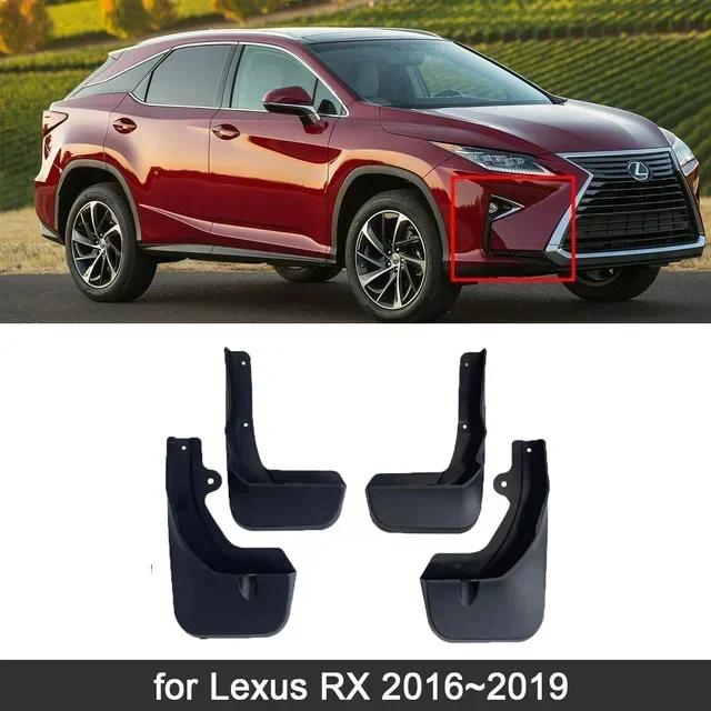 Для Lexus RX RX350 RX450h RX200T RX350L F-sport 2016 2017 2018 2019 2020 2021 2022 брызговики брызговики автомобильные аксессуары