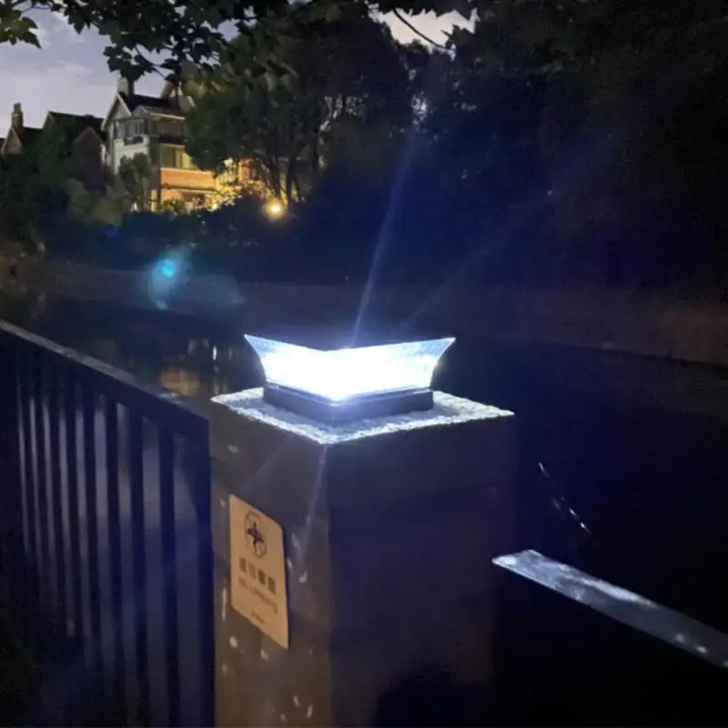 

Solar LED Light Garden Light Outdoor Column Lamp Fence Deck Post Light Lantern Head Waterproof For Patio Garden Decoratio