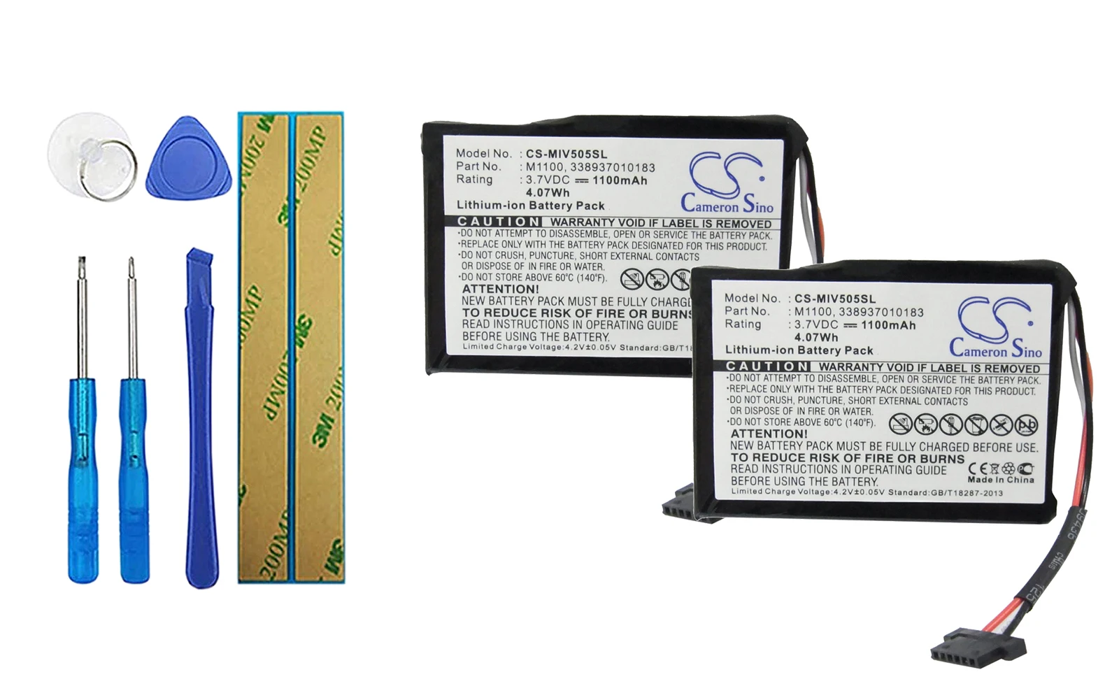 

Аккумулятор для Navman Mio Spirit V735 TV, Spirit V505 TV 338937010183, M1100, 2 шт./упаковка