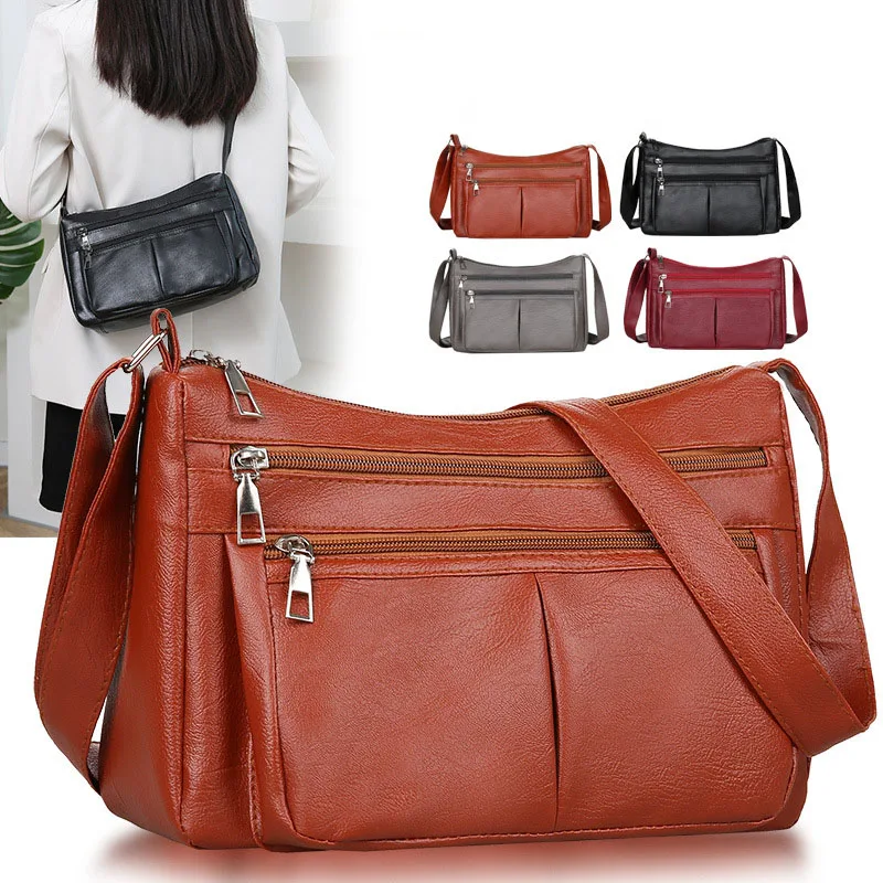 

Shoulder Bag for Women Women's Bag 2023 Ladies Shoulder Bags Soft Leather Fashion Versatile Crossbody Bag