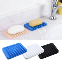 silicone drain soap dish moisture proof non slip drop proof easy to clean storage rack bathroom kitchen supplies high quality
