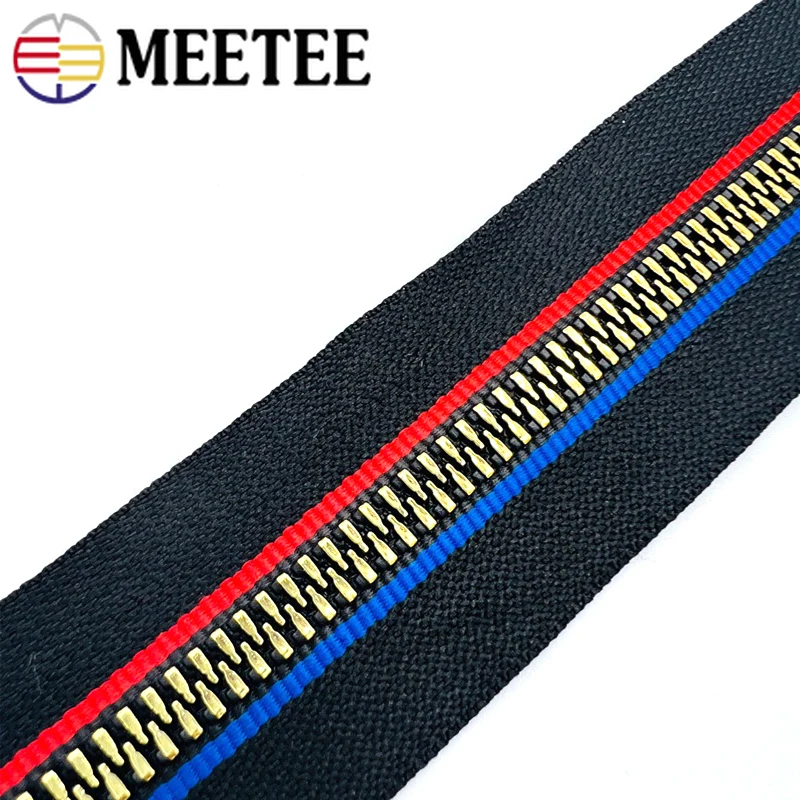 

Металлическая лента на молнии Meetee 2/5/10 метров 5 # для украшения курток и сумок, набор для ремонта молний, сменные молнии для одежды, аксессуары...