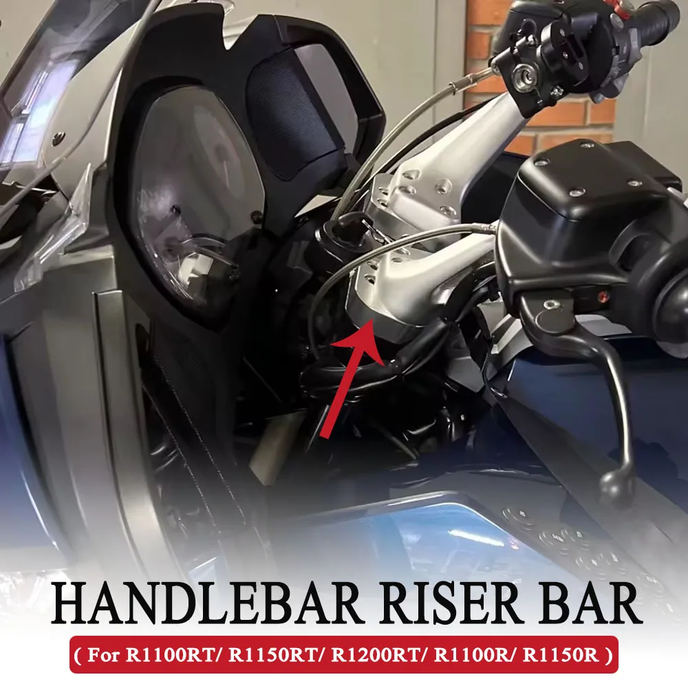 Фото Серебряная подставка руля для BMW R1200RT R1150RT R1100RT R1100R R1150R R 1100 1150 1200 RT R, аксессуары для мотоциклов, запчасти №1