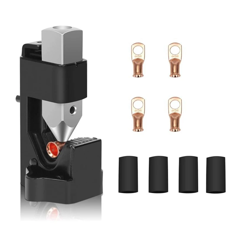 

Обжимной инструмент для наконечников молотка, обжимной инструмент для молотка, обжимной инструмент для аккумуляторного кабеля для 8 до 4/0 AWG...