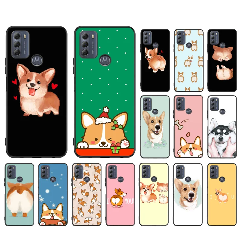 

Corgi Dog Case for Motorola G22 G60 G52 G100 G Stylus G30 G10 G20 G50 GPure E32 E20 E40 E7Power Edge20 lite Pro OneAction