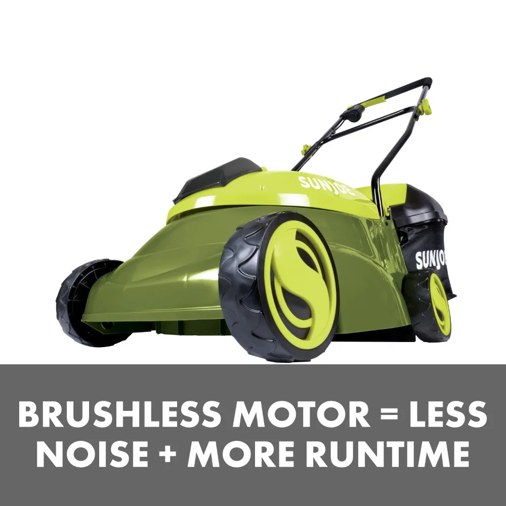 

Lawn Mower Cordless Electric Walk-Behind Push, 14-inch, 28-Volt