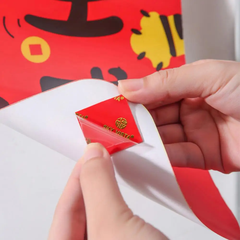 

Transparent Traceless Stickers Household Spring Festival Traceless Couplet Sticker Without Offset Printing For Spring Festival