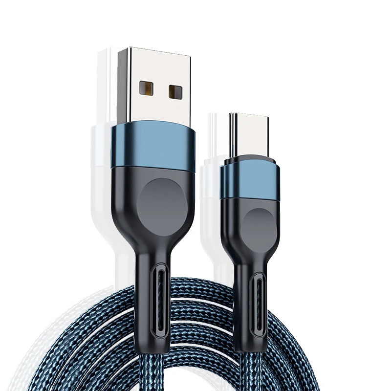 

Micro USB Type C Data Cable For Samsung Galaxy S10 S9 Xiaomi Redmi Note 7 Huawei 3A Fast Charging Mobile Phone Chargers Cable 2m