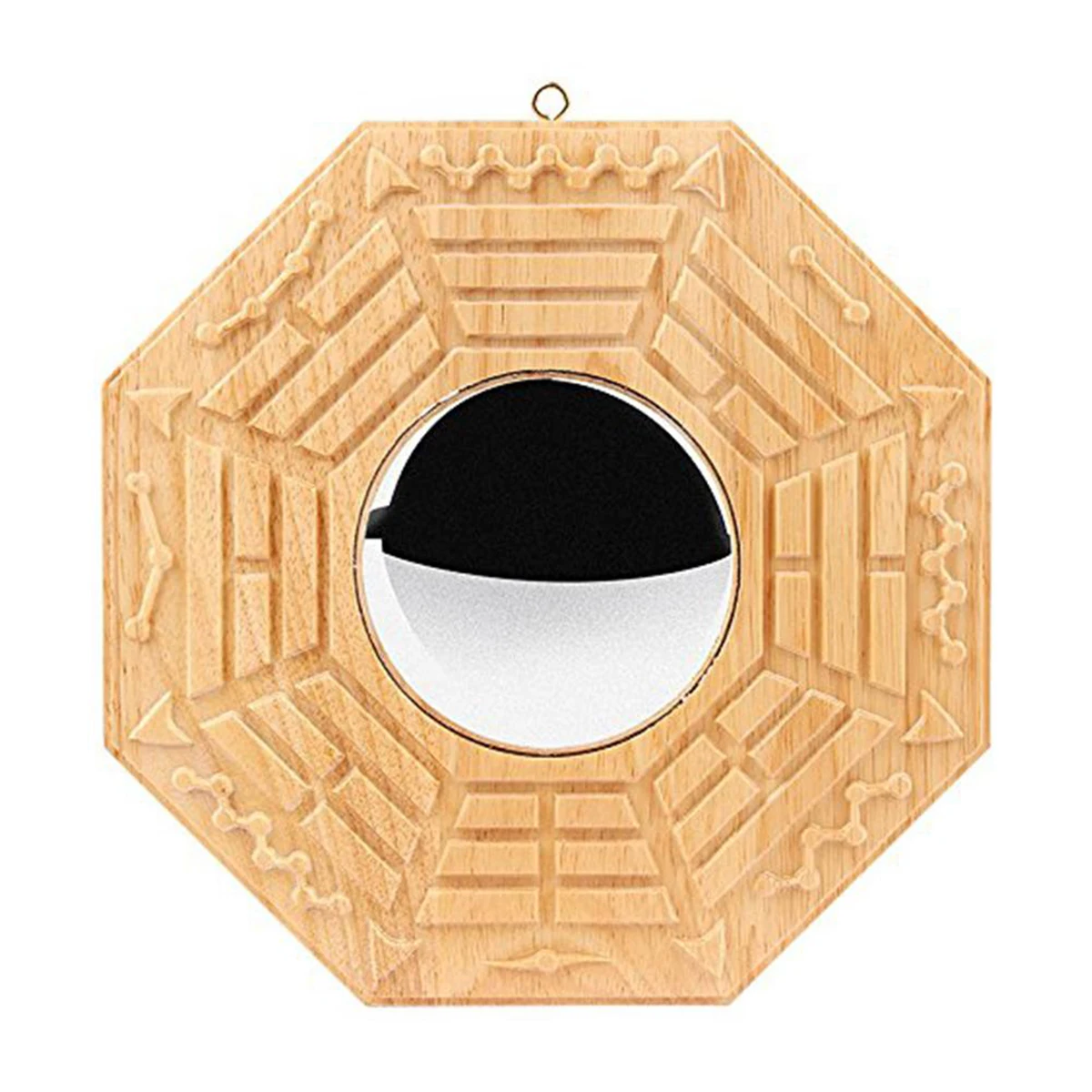 

Feng Shui Mirror Wooden Frame Chinese Convex Bagua Mirror 6.89 Inchesfeng