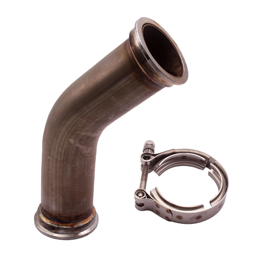 

Труба из нержавеющей стали 45 °, труба Turbo Downpipe w/2,5 V, диапазон зажим фланцев