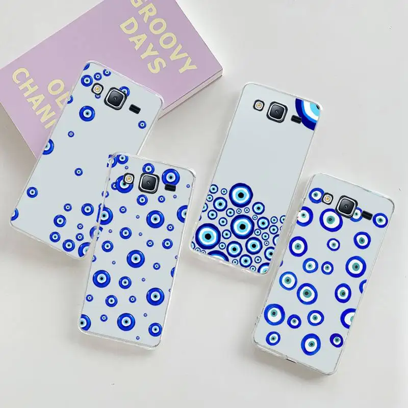 

0 Turkish Lucky Blue Evil Eye Abstract Phone Case Transparent For Samsung Galaxy A S 22 52 20 21 71 10 51 50 12 40 fe ultra plus