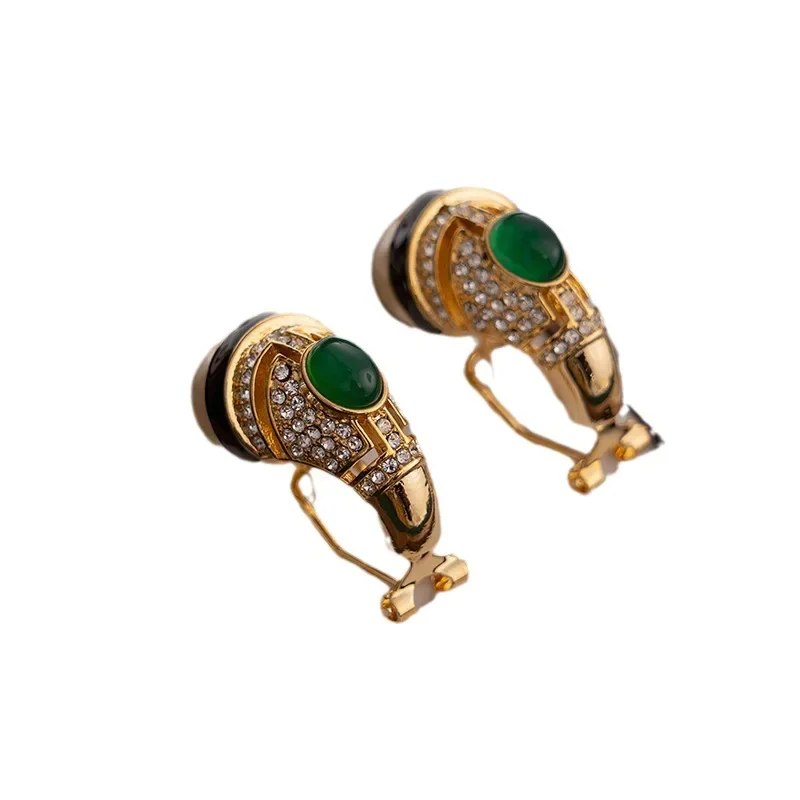 Серьги женские из стекла с искусственным жемчугом элегантные ювелирные