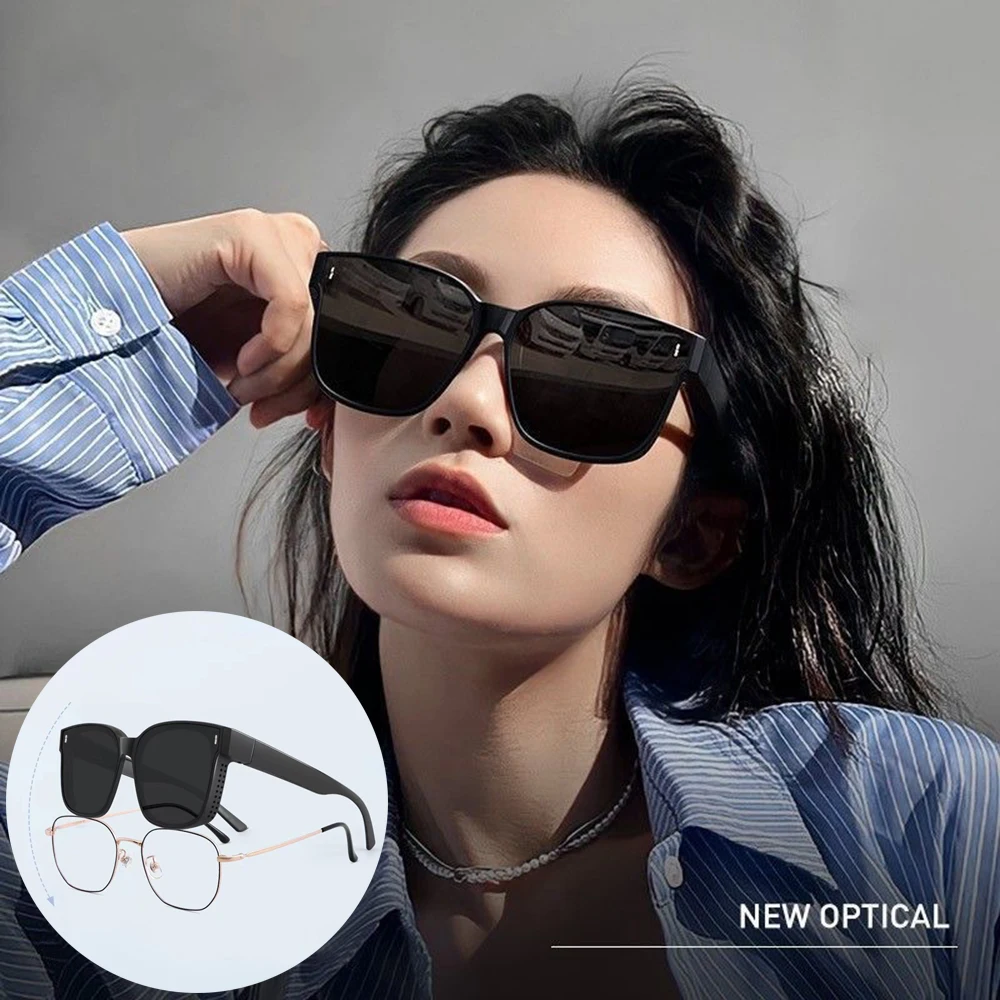 Поляризованные солнцезащитные очки для вождения квадратные затемненные с