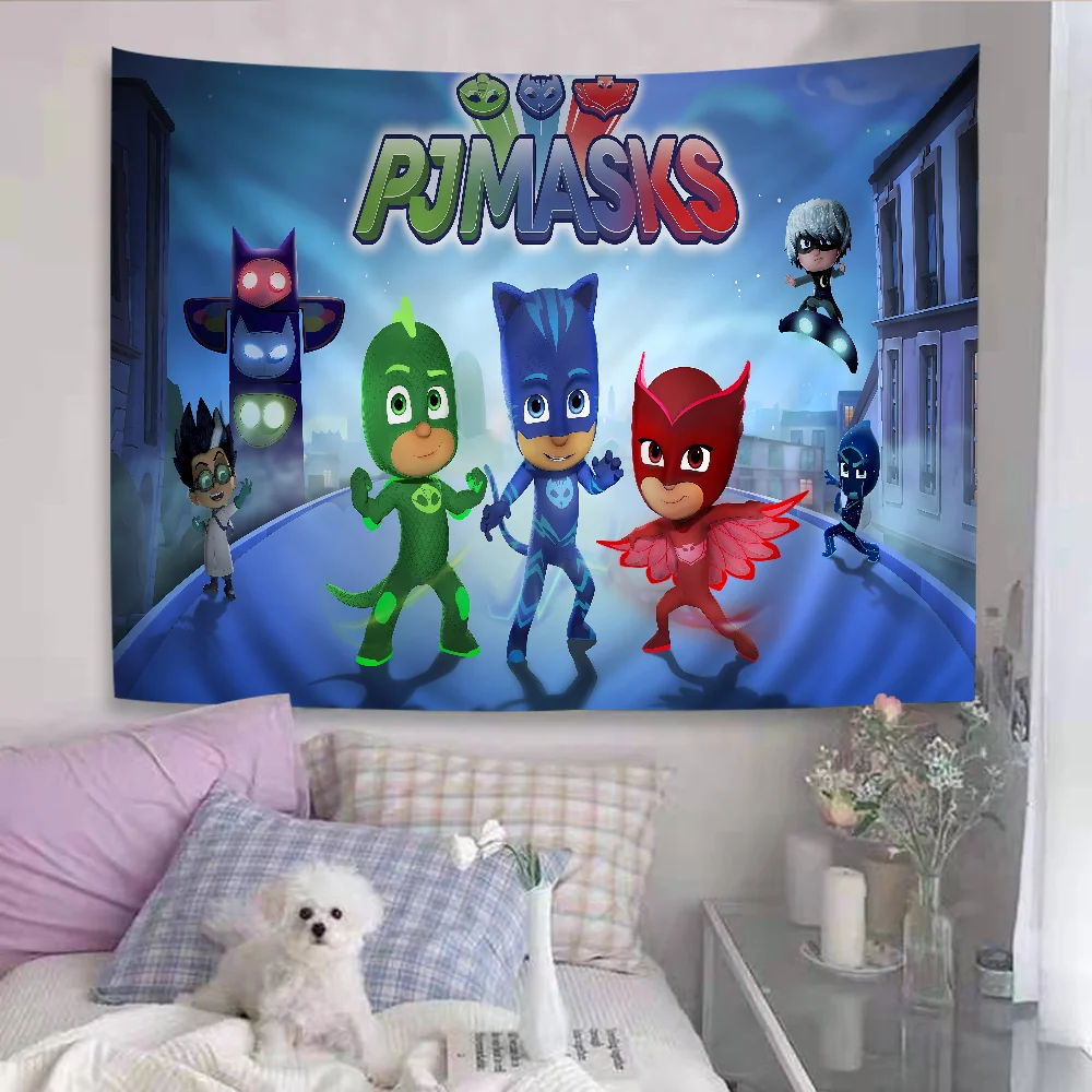 Большой настенный гобелен с принтом PJ M-Masks дешевый в стиле хиппи богемный